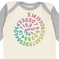thumbnail image 4 of Inktastic Pi Day Pi Numerals in Rainbow Spiral Boys or Girls Long Sleeve Baby Bodysuit, 4 of 5