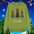 thumbnail image 4 of T-shirts pour Femmes Manches Longues Décontractées avec Col Rond et Imprimé pour Noël, 4 of 4