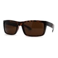 thumbnail image 3 of Mens Classic Narrow Rectangular Square Gentlemens Sport Plastic Sunglasses Tortoise, 3 of 4