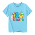 thumbnail image 3 of Blusas y camisas de manga corta con cuello redondo, moda de verano y primavera, para niños, cuello redondo, manga corta, temporada escolar, camiseta estampada, blusa de poliéster para niños, 3 of 5
