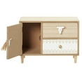 thumbnail image 5 of DecMode Floral 3 Drawers Light Brown Wooden Decorative Jewelry Box with Bull Head Knob, 5 of 8