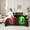 Red Green, variant on Feelyou Neon Lightning Twin Bedding Sets 7pcs, Green Blue Honeycomb Bedding Comforter Set
