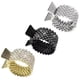 thumbnail image 4 of 3 pinzas para el pelo con diamantes de imitación para mujer, para coleta alta, para cabello largo y grueso, 4 of 6