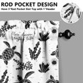 thumbnail image 5 of Kitchen Curtains 36 Inch Short - 3 Panel Set, Hawaiian Sea Turtle Ocean Design, Tropical Underwater Marine Life Print, Rod Pocket Window Curtain, Easy Wash, 5 of 6