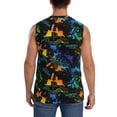 thumbnail image 4 of Uemuo Retro Truck Pattern Men's Sleeveless T-Shirt,Muscle Athletic Tank Top, Moisture-wicking Quick-dry Breathable Classic Tee Top for Gym Run Outdoor Sports-Medium, 4 of 8