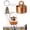 Gold, variant on High-Power Portable Mini Outdoor Spirit Burner & Alcohol Stove, Mini Alcohol Camping Stove | 90g Lightweight Aluminum Cooking Gear for Backpacking, Hiking, Brewing Tea, Coffee & Picnic (Silver*B)
