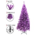 thumbnail image 4 of Perfect Holiday 5' Purple Canadian Pine Christmas Tree with Metal Stand, 4 of 7