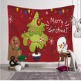 thumbnail image 1 of Tapiz de Navidad Árbol de Navidad Tela de Papá Noel Tela de pared Calcetines de Navidad Regalo de Navidad Tapiz colgante de pared WD.WDQZL Hogar, 1 of 4