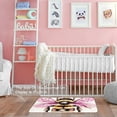 thumbnail image 6 of PhooArto Pink Bee Print Decorative Doormat, 31x20in Non-Skid Rectangular Floor Mat Switch Mat Area Rug for Indoor Outdoor Home Garden, 6 of 8