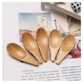 thumbnail image 5 of 5 Pieces Mini Wooden Spoons, Small Salt Spoon with Short Handle Mini Wood Scoop for Spice Jars Tea Coffee Milk Powder, Natural Color, 5 of 7