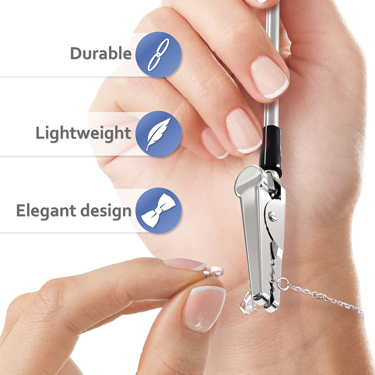 Bracelet Tool Helping Hand Bracelet Fastener Clasp Helper Upcycled Vintage  Swizzle Stick Helping Hand Tool 