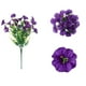 thumbnail image 4 of Flores artificiales de seda violeta - Decoración floral primaveral en pack de 2 para casa, oficina, bodas y arreglos para fiestas, 4 of 6