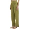 thumbnail image 2 of Pantalones de Yoga de Pierna para Mujer, Holgados y Cómodos, de Cintura Alta, con Bolsillos. Verde Hierba S, 2 of 10