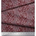 thumbnail image 2 of Soimoi Tissu Poly Georgette Imprimé Cachemire Artistique au Mètre 42 Pouces de Large, 2 of 3