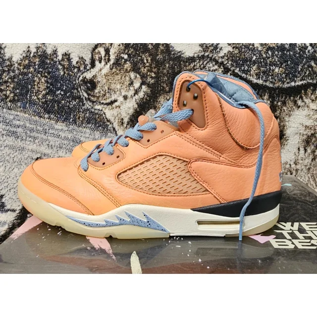 Size 10.5 W/Box- Jo r-dan 5 Retro x DJ Khaled Mid We The Best - Crimson Bliss