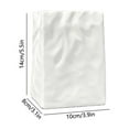 thumbnail image 3 of Luoshdecor Plastic Plant Pot,White Crinkle Paper Bag Shape Flower Vase for Indoor & Outdoor Garden Decor, 3 of 6