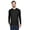 Black, variant on Ultraclub 8422 Adult Cool & Dry Sport Long-Sleeve Performance Interlock T-Shirt