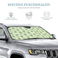 thumbnail image 3 of Kdxio Green Avocado Print Windshield Sun Shade, Foldable Sun Blocker for Car,Truck,SUV Automotive Interior Sun Protection,Reflective Shade for Front Windshield(Medium), 3 of 7
