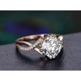 thumbnail image 3 of 1.50 ct Infinity Moissanite Diamond Wedding Ring with 18k Gold Plating, 3 of 5