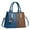 Blue, variant on Women Zippered Compartments Purses and Handbags Top Handle Satchel Shoulder Bags Messenger Tote Bag for Ladie, Black