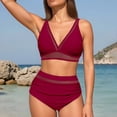 thumbnail image 1 of Women High Waisted Bathing Suit Racerback Bikini Swimsuits Ladies Swim Shorts Long Cute Rompers for Women Sporty Sunflower plus Size Bathing Suits for Women Two Piece Swimsuits for Women plus Size, 1 of 5