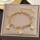 thumbnail image 5 of Pulsera de acero de titanio Pulsera de moda personalizada sencilla y combinable para mujer, 5 of 6