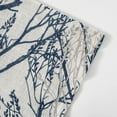 thumbnail image 3 of DriftAway Tree Branch Linen Blend Abstract Ink Printing Lined Thermal Insulated Window Curtain Valance Rod Pocket 52" x 18" Plus 2" Header Blue 2 Pack, 3 of 6