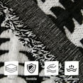 thumbnail image 6 of Smuge Sofa Cover, Couch Cover Protector Slipcover L Shape 3 Cushion Sofa Towel Sectional Throws Sofa Covers for Dogs Cats Home Decor(71"x 150", Black White), 6 of 8