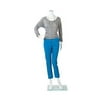 SSWBasics Female Headless White Plastic Mannequin - Bent Arm - Height 5'4" -With Base