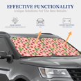 thumbnail image 4 of Daiia Strawberries 2PCS Car Windshield Sun Shade, Foldable Sun Shield for Car Front Window, Auto Sun Blocker Visor Protector Universal for Truck SUV Pickup-Large, 4 of 7