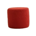 thumbnail image 1 of Ottoman Foot Rest Stool Small Cylinder Stool Shoe Changing Stool Stable Sofa Tea Stool Footstool Bench for Nursery Entryway Office Apartment red, 1 of 8
