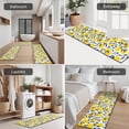 thumbnail image 5 of Yellow Lemon Fruit Leaves White Pattern Kitchen Rugs Sets Of 3,Kitchen Runner Rugs Non Skid Washable,Decorative Kitchen Floor Mats for Kitchen,Sink,Laundry,17"x30"+ 17"x47" + 17"x59", 5 of 6