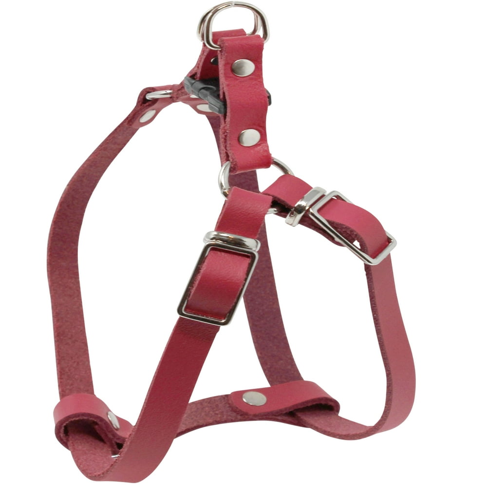 Genuine Leather Adjustable Stepin Dog Harness 2 Sizes Small XSmall
