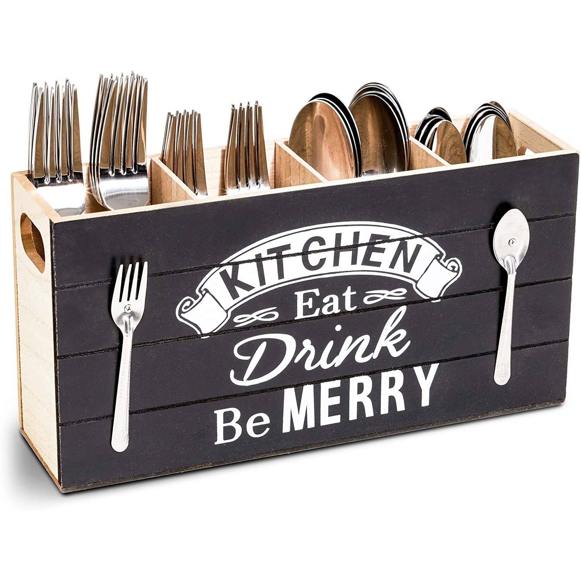 Cutlery Holder Utensil Organizer Spoon Storage Drainer Flatware Kitchen Supplies