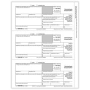 ComplyRight 2025 1099-NEC Tax Form 1-Part 3-Up Payer Copy C 50/Pack (NEC511250)
