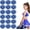 Blue+Silver, variant on EONQY Plastic Cheerleading Poms, 18Pcs Super Cute Cheerleading pom poms Cheer Dance Pom Pom with Plastic Handle for Game, Sports, Aerobics