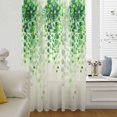thumbnail image 6 of Spring Green Leaves Sheer Curtains 96 Inches Long, Watercolor Vintage Vines Botanical Light Filering Curtains, Privacy Drapes Simi Floor to Veiling Curtain for Living Room Large Window Treatment, 6 of 9