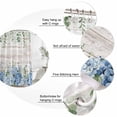 thumbnail image 6 of Eucalyptus Flowers Waterproof Fabric Shower Curtain,Blue Floral Green Vintage Wood Grain Waterproof Fabric Shower Curtain for Bathroom Curtains Bathtubs Shower Curtains with 12 Hooks Extra Long 72x84, 6 of 8