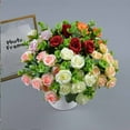 thumbnail image 1 of onlyliua Ofertas Del Prime Day de Hoy 2024 Flores Artificiales de Alta Gama Dinero Rosa Flores Artificiales 5 Tenedores 10 Mini Rosas Decoración Del Hogar Flores de Plástico, 1 of 6