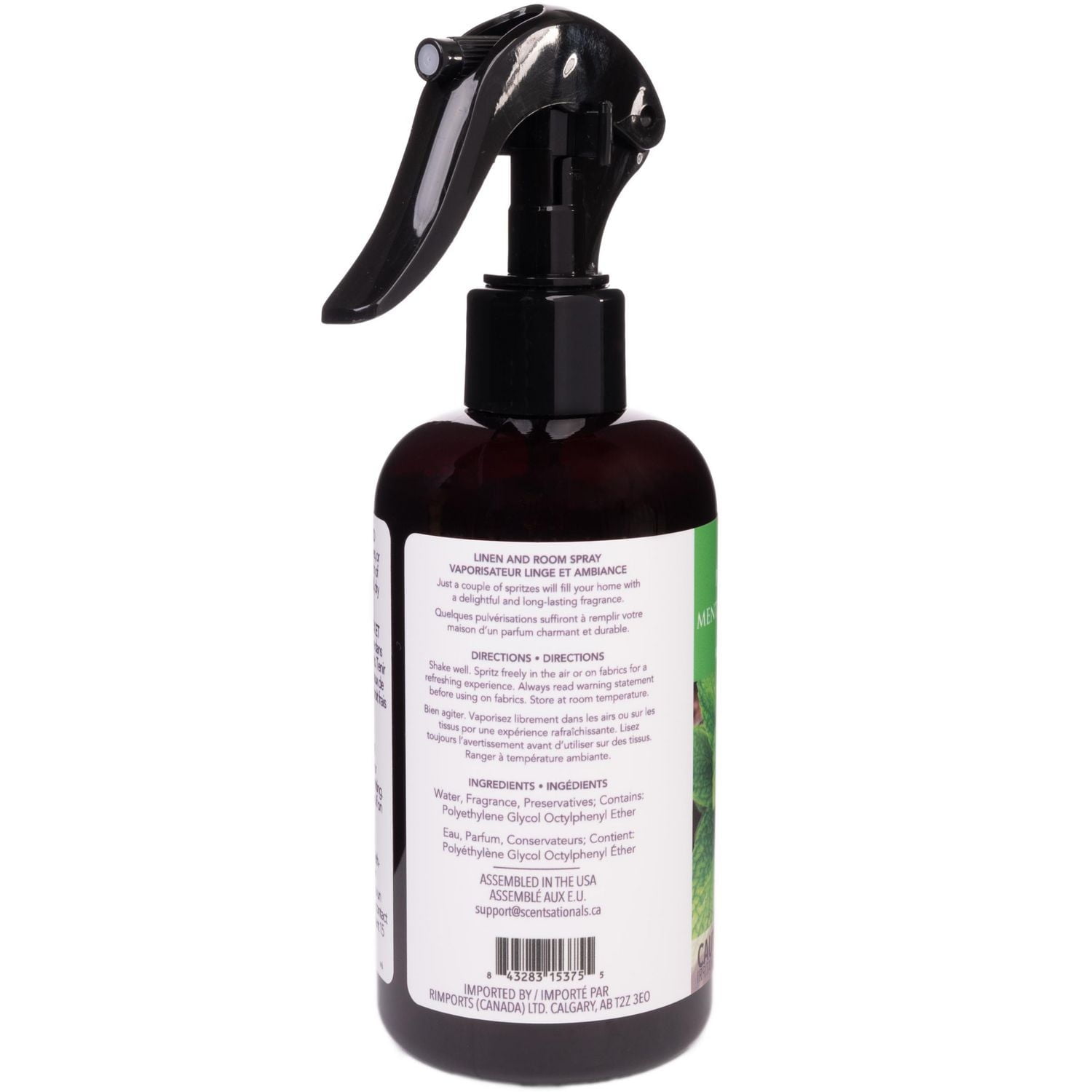 Vaporisateur Linge et ambiance ScentSationals - Menthe poivrée et arbre à thé