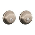 thumbnail image 2 of SCHLAGE Lock CO B62N619 Double Cylinder Deadbolt, Nickel, 2 of 2