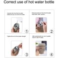 thumbnail image 4 of Jinsinto 2 Pack Silicone Thermos, Mini Microwave Heated Portable Winter Hot Water Bottle with Cute Knitted Sleeve for Warming Hands, Feet and Stomach, Pain Relief, Cold and Heat Therapy., 4 of 5