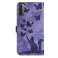 thumbnail image 6 of Wallet Case Designed for Samsung Galaxy S21 Plus for Women,Flip Folio Cover with Butterfly Embossed PU Leather Kickstand Credit Card Holder Slots Magnetic Wrist Strap Phone Case, Purple, 6 of 13