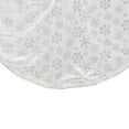 thumbnail image 3 of Northlight 48" Silver and White Snowflakes Christmas Tree Skirt, 3 of 3