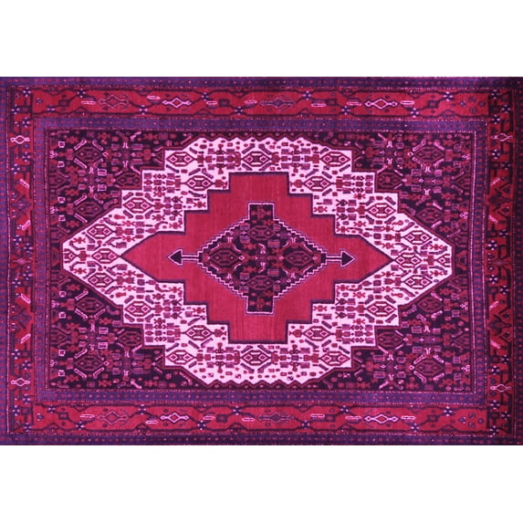Ahgly Company Indoor Rectangle Persian Pink Traditional Area Rugs, 2' x 5'