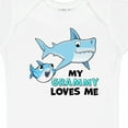 thumbnail image 4 of Inktastic My Grammy Loves Me with Cute Sharks Boys or Girls Baby Bodysuit, 4 of 5