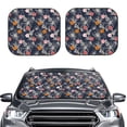 thumbnail image 2 of Gukieu Hawaiian Style Print Car Windshield Sun Visor, Foldable Anti-UV Car Sun Visor Suitable for Vans, Trucks Car Accessories-Medium, 2 of 6