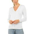 thumbnail image 1 of Women's V-Neck Button Down Long Sleeve Classic Knit Cardigan Sweater, 1 of 4