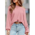thumbnail image 3 of PRETTYGARDEN Women's Off The Shoulder Sweater Fall Fashion Pullover Long Sleeve Boat Neck Oversized Ribbed Knit Tops, 3 of 9