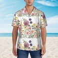 thumbnail image 4 of Lsque Autumn Garden pattern Hawaiian Shirt for Men, Unisex Summer Beach Casual Short Sleeve Button Down Shirts-XX-Large, 4 of 9